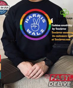 Distressed Harris Walz Peace Harris for President LGBTQ T shirt