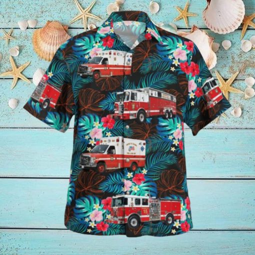 District of Columbia Fire and Emergency Medical Services Department Engine 15Rescue Squad 3Ambulance 15 (Anacostia) Hawaiian Shirt