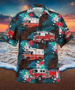 District of Columbia Fire and Emergency Medical Services Department Engine 15Rescue Squad 3Ambulance 15 (Anacostia) Hawaiian Shirt