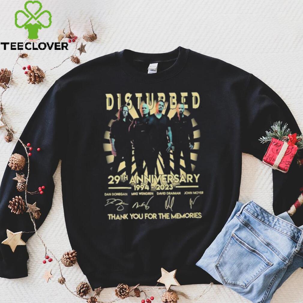 Disturbed 29th anniversary 1994 2023 thank you for the memories signatures shirt Disturbed 29th anniversary 1994 2023 thank you for the memories signatures shirt