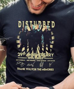 Disturbed 29th anniversary 1994 2023 thank you for the memories signatures shirt 3 Disturbed 29th anniversary 1994 2023 thank you for the memories signatures shirt