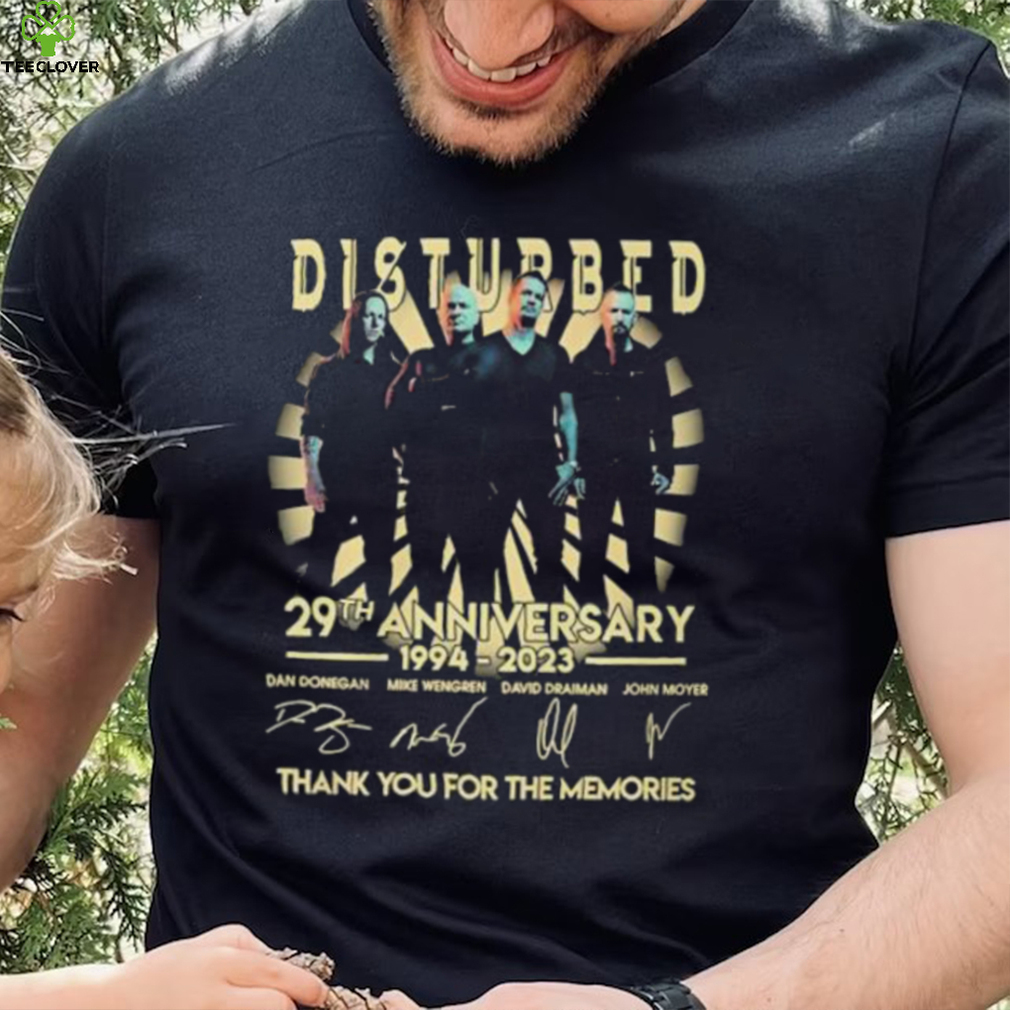 Disturbed 29th anniversary 1994 2023 thank you for the memories signatures shirt Disturbed 29th anniversary 1994 2023 thank you for the memories signatures shirt