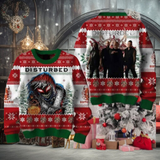 Disturbed Forever Fan 2024 Chirstmas Gifts 2024 Xmas For Family And Friends Ugly Sweater