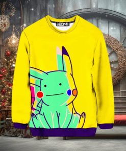 Ditto Pikachu Ugly Christmas Sweater, Ugly Sweater Apparel