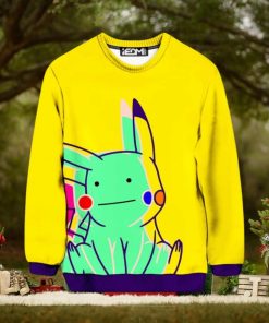 Ditto Pikachu Ugly Christmas Sweater, Ugly Sweater Apparel
