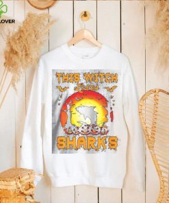 Dive into Enchantment and Adventure with the This Witch Loves Sharks Halloween Shirt