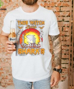 Dive into Enchantment and Adventure with the This Witch Loves Sharks Halloween Shirt