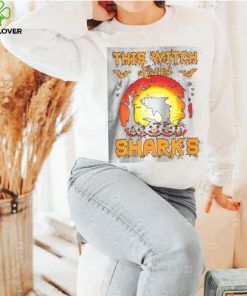 Dive into Enchantment and Adventure with the This Witch Loves Sharks Halloween Shirt