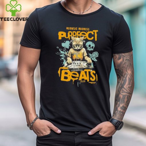 Dj Cat Meowsic Madness Purrfect Beats T Shirt