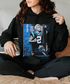 Dj moore football paper poster panthers 2 shirt