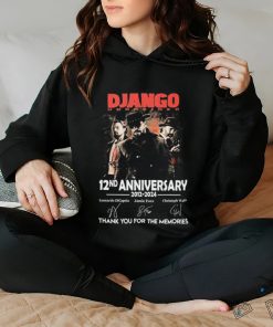 Django Unchained 12nd Anniversary 2012 2024 Thank You For The Memories Signatures Shirt