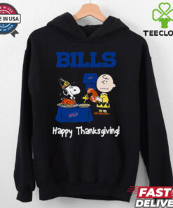 Peanuts Buffalo Bills Football Happy Thanksgiving T Shirt