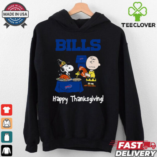 Peanuts Buffalo Bills Football Happy Thanksgiving T Shirt
