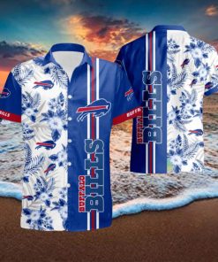 Buffalo Bills Floral With And Blue Summer Hawaiian Shirt