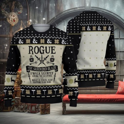 Dnd Classes Rogue Ugly 3d Sweater