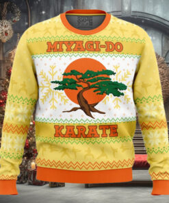 Do Faux Cobra Kai Pop Culture Ugly Christmas Sweater