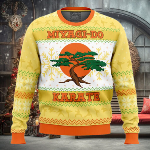 Do Faux Cobra Kai Pop Culture Ugly Christmas Sweater