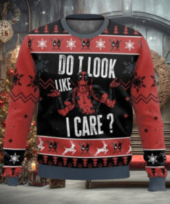 Do I Look Like I Care Deadpool Ugly Christmas Sweater