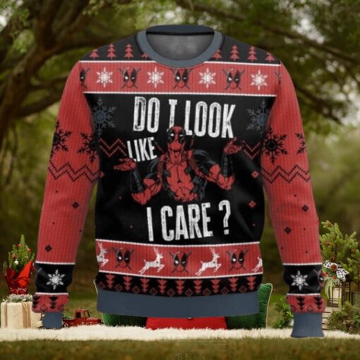 Do I Look Like I Care Deadpool Ugly Christmas Sweater