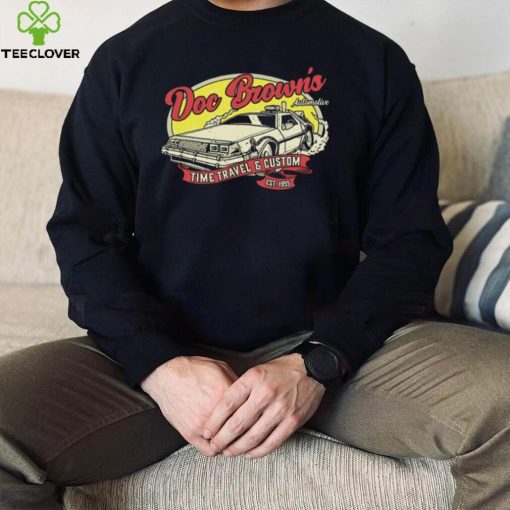 Doc Brown’s Automotive Time Travel and Custom Est 1955 vintage retro t hoodie, sweater, longsleeve, shirt v-neck, t-shirt