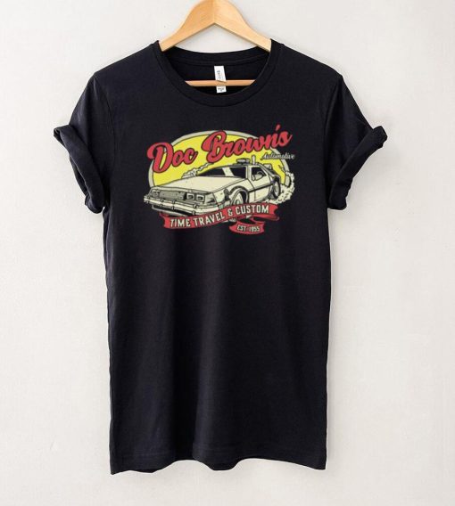 Doc Brown’s Automotive Time Travel and Custom Est 1955 vintage retro t hoodie, sweater, longsleeve, shirt v-neck, t-shirt