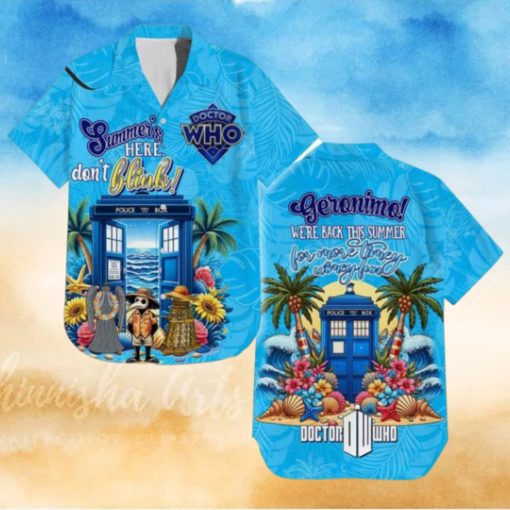 Doctor Who Summer’s Here Don’t Blink Hawaiian Shirt