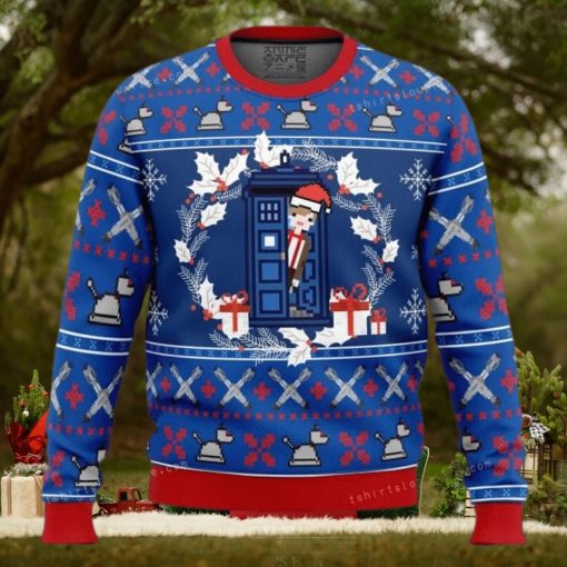 Doctor Who Tardis Christmas Ugly Sweater