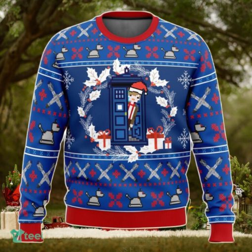 Doctor Who Tardis Ugly Christmas Sweater 3D Gift For Men And Women