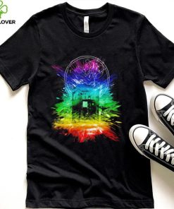 Doctor Who time storm colorful shirt