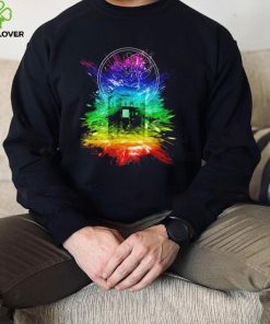 Doctor Who time storm colorful shirt