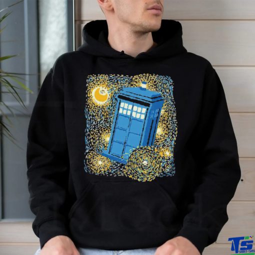 Doctor Who’s Tardis X Van Gogh’s Starry Night Traveling Blue Box Starry Night shirt