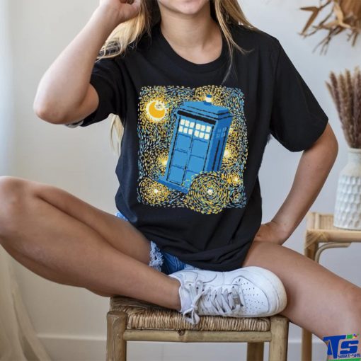 Doctor Who’s Tardis X Van Gogh’s Starry Night Traveling Blue Box Starry Night shirt