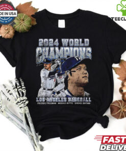 Dodgers 2024 World Champions Ohtani Freeman & Betts Shirt