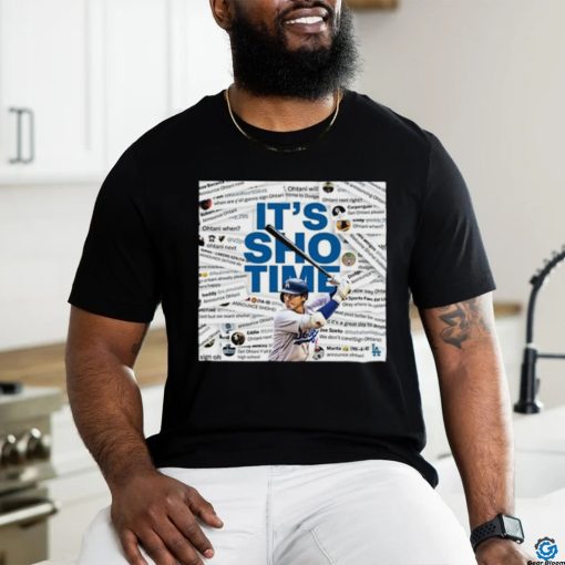 Dodgers Announce Ohtani T’s Sho Time T Shirt