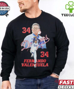 Dodgers Fernando Valenzuela 34 thank you for the memories shirt