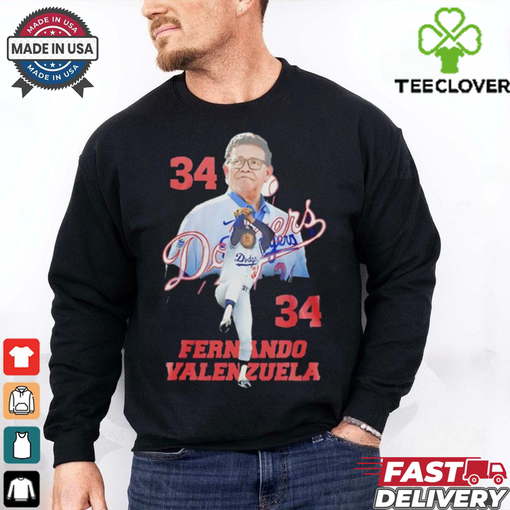 Dodgers Fernando Valenzuela 34 thank you for the memories shirt Dodgers Fernando Valenzuela 34 thank you for the memories shirt