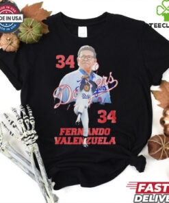 Dodgers Fernando Valenzuela 34 thank you for the memories shirt