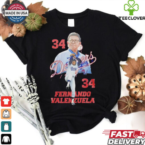 Dodgers Fernando Valenzuela 34 thank you for the memories shirt