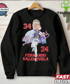 Dodgers Fernando Valenzuela 34 thank you for the memories shirt