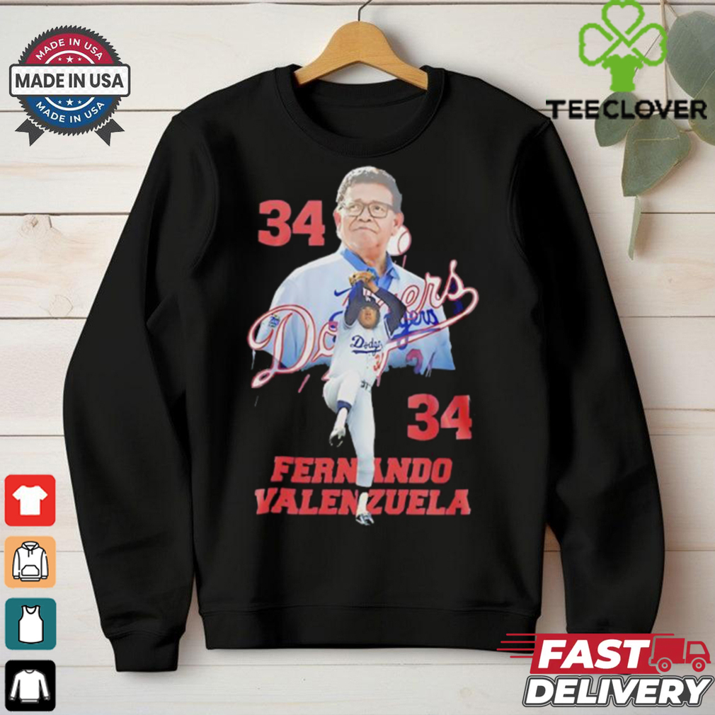 Dodgers Fernando Valenzuela 34 thank you for the memories shirt Dodgers Fernando Valenzuela 34 thank you for the memories shirt