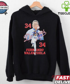 Dodgers Fernando Valenzuela 34 thank you for the memories shirt