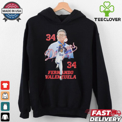 Dodgers Fernando Valenzuela 34 thank you for the memories shirt