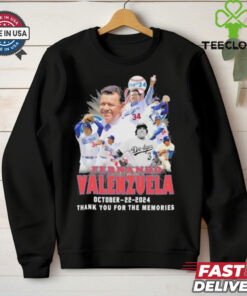 Dodgers Fernando Valenzuela October 22, 2024 Thank You For The Memories Signaturess Shirt