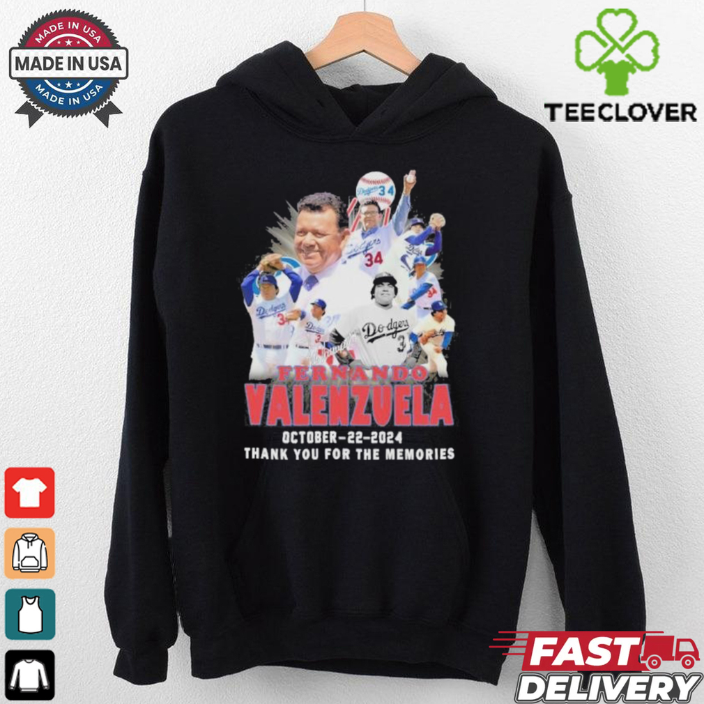 Dodgers Fernando Valenzuela October 22, 2024 Thank You For The Memories Signaturess Shirt Dodgers Fernando Valenzuela October 22, 2024 Thank You For The Memories Signaturess Shirt