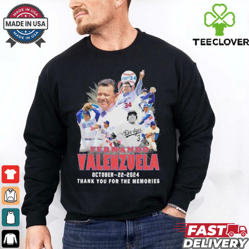 Dodgers Fernando Valenzuela October 22, 2024 Thank You For The Memories Signaturess Shirt Dodgers Fernando Valenzuela October 22, 2024 Thank You For The Memories Signaturess Shirt