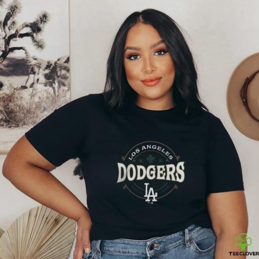 Dodgers Merch Los Angeles Dodgers Fanatics Branded Black St. Patrick’s Day Lucky T Shirt