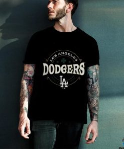 Dodgers Merch Los Angeles Dodgers Fanatics Branded Black St. Patrick's Day Lucky T Shirt