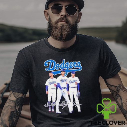 Dodgers Mookie Betts Shohei Ohtani Freddie Freeman Signatures T Shirt