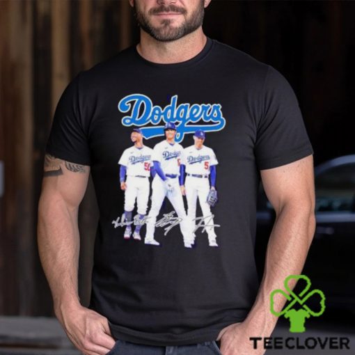 Dodgers Mookie Betts Shohei Ohtani Freddie Freeman Signatures T Shirt