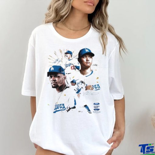 Dodgers Power Duo Shohei Ohtani & Mookie Betts Signature Graphic T hoodie, sweater, longsleeve, shirt v-neck, t-shirt